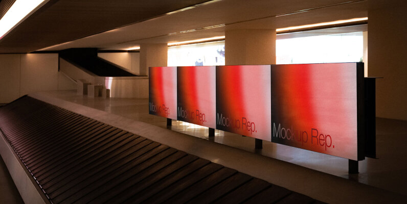 Airport Screen Mockup 003
