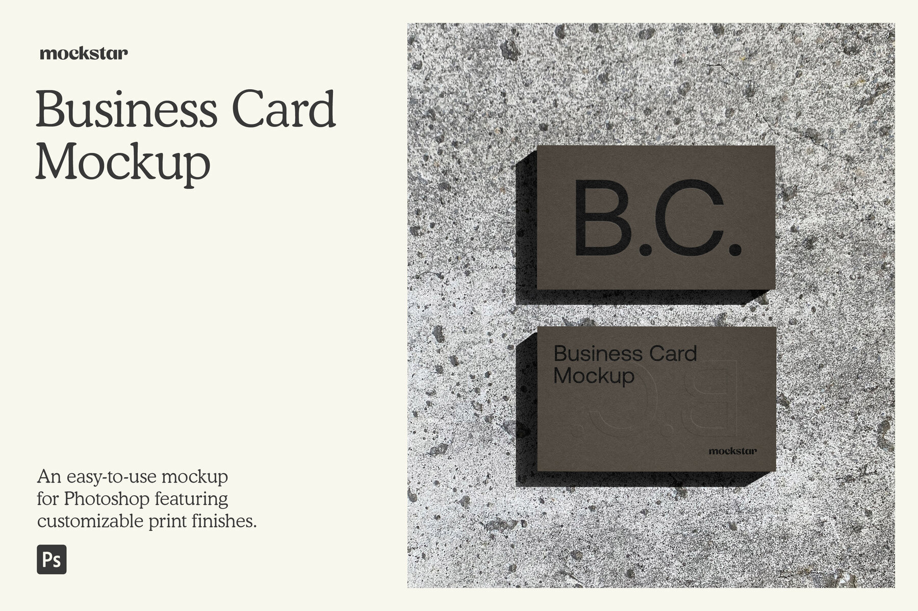 Emboss Business Card mockup 1