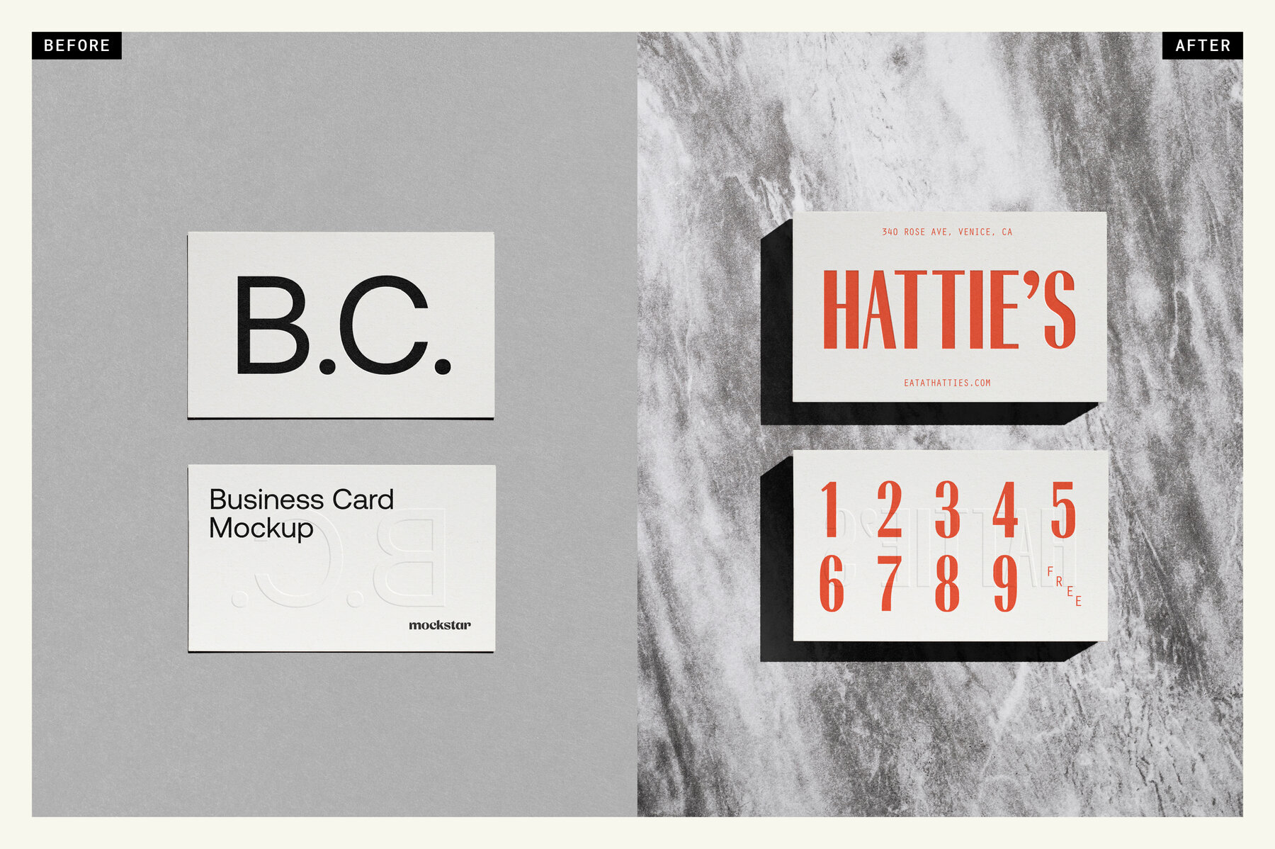 Emboss Business Card mockup 2