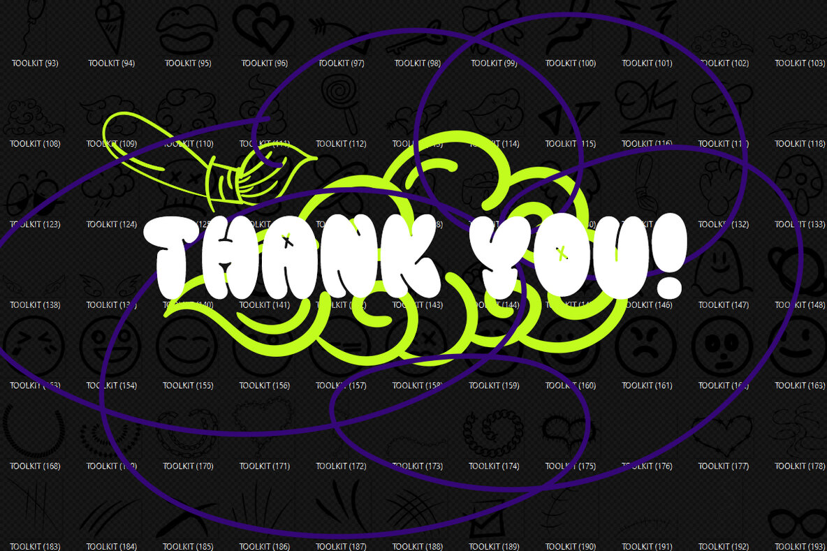 Graffiti Toolkit   260 Hand Drawn Graphics 6