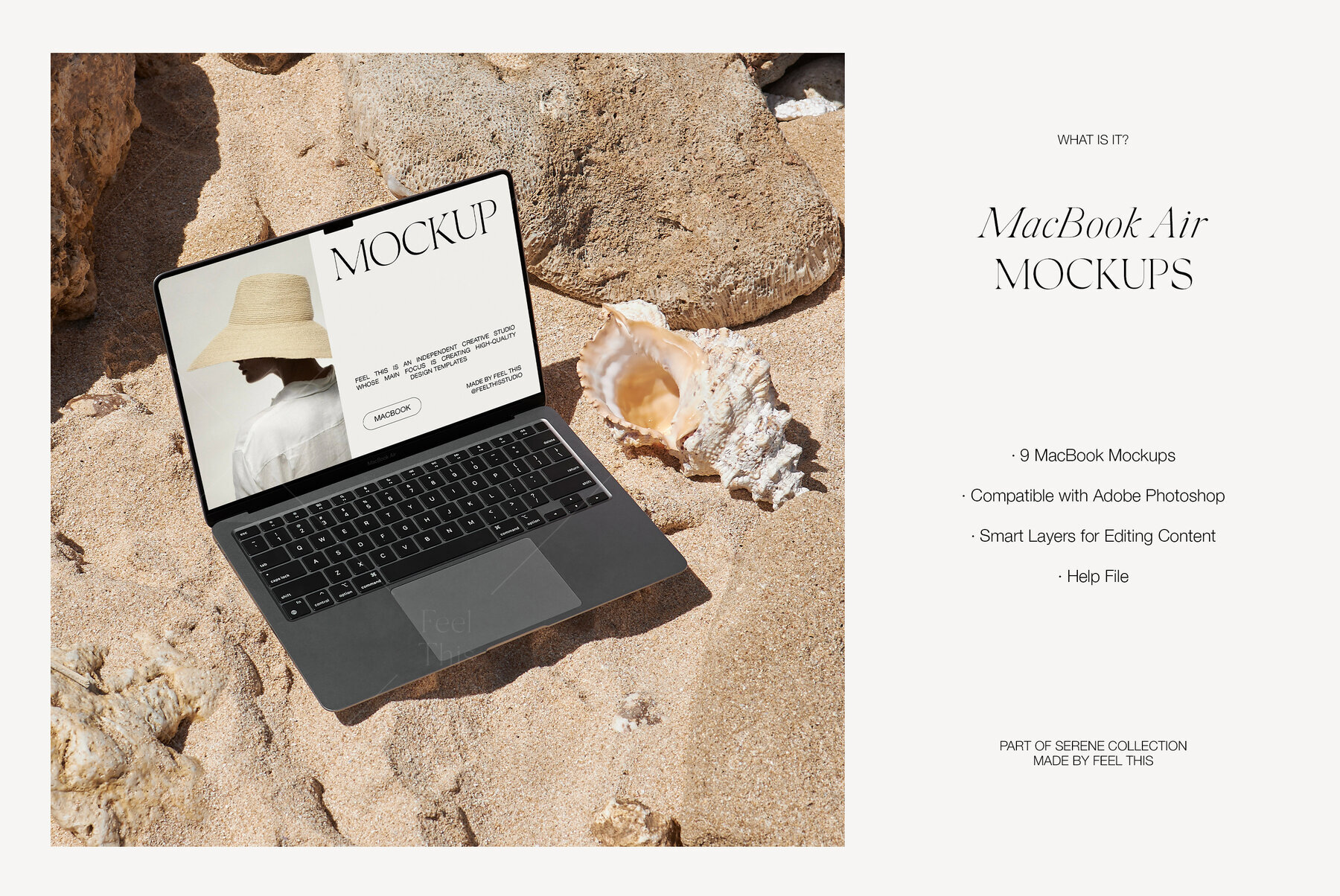 MacBook Air Mockups for Photoshop Psd 2