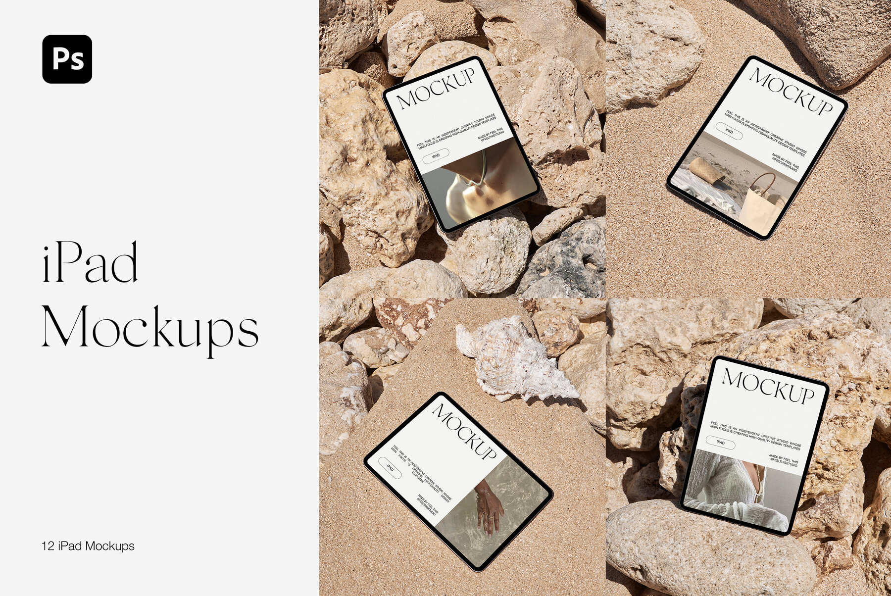 iPad Air Mockups for Photoshop Psd 1