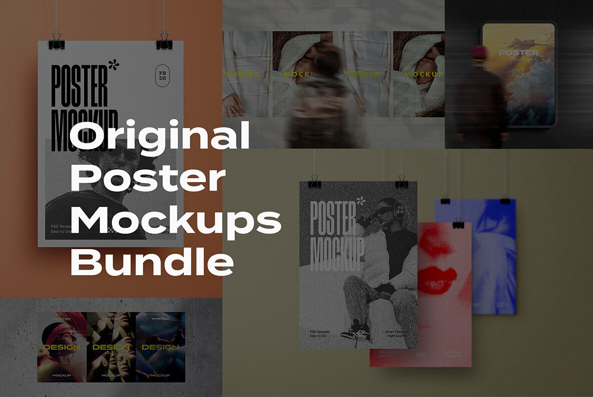 Original Poster Mockups Bundle 1