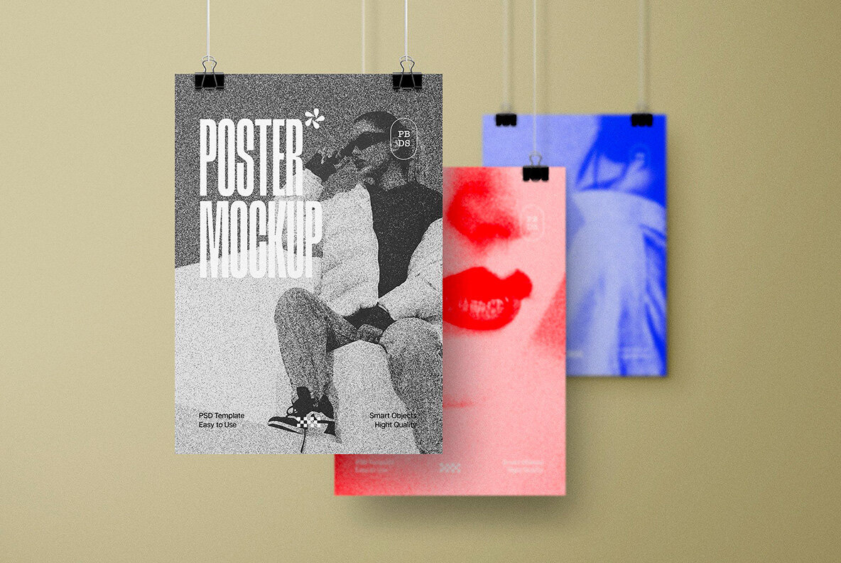 Original Poster Mockups Bundle 3