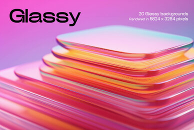 Glassy 3D Backgrounds Series V 1