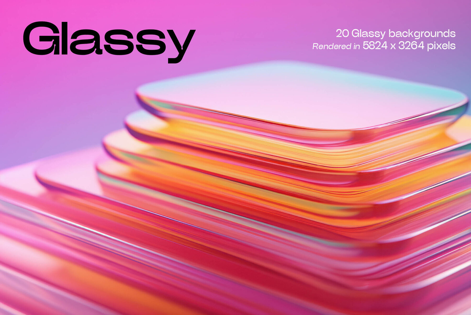Glassy 3D Backgrounds Series V 1 1