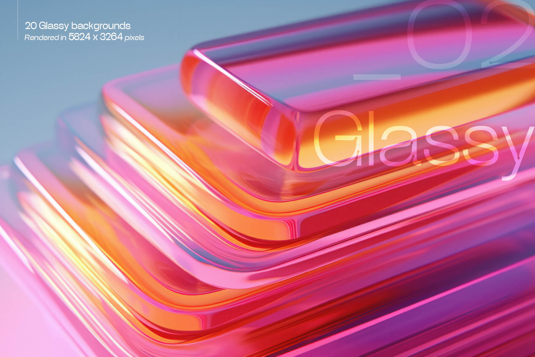 Glassy 3D Backgrounds Series V 1 3