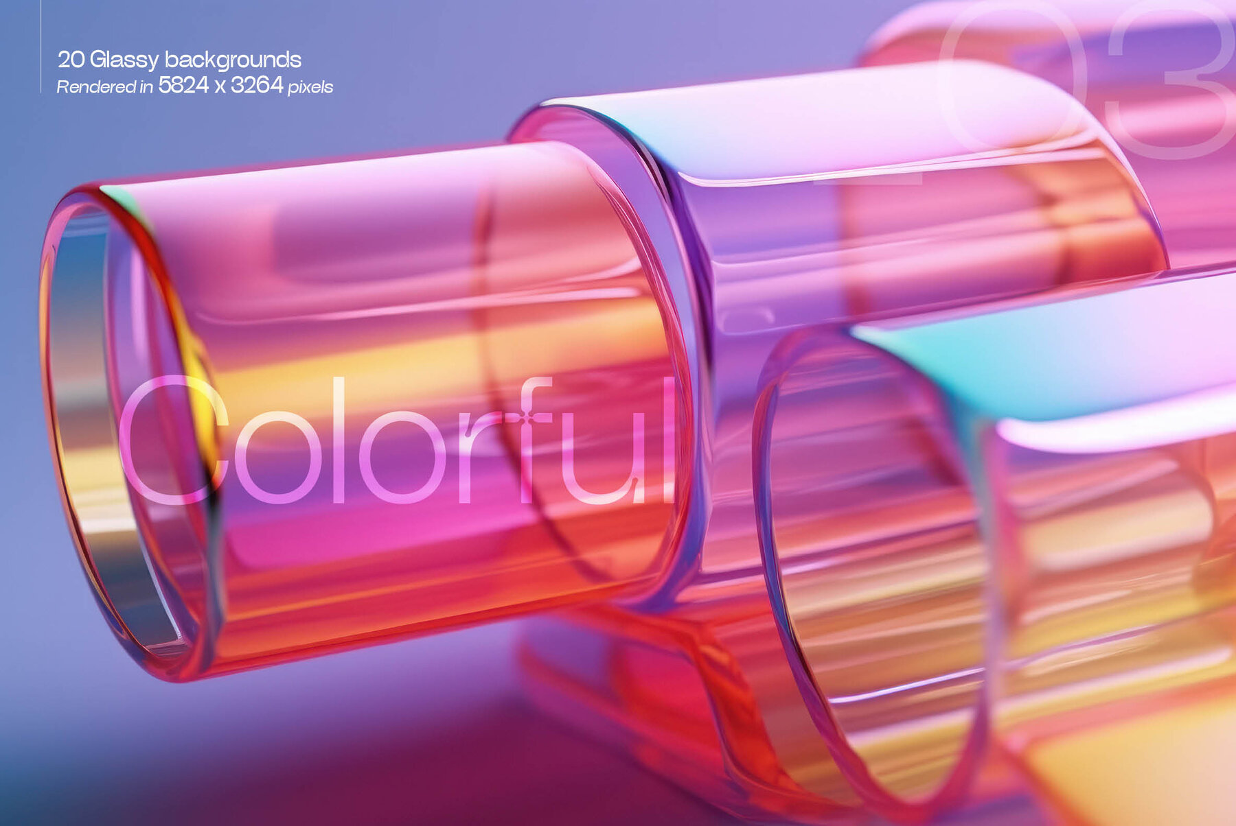 Glassy 3D Backgrounds Series V 1 4
