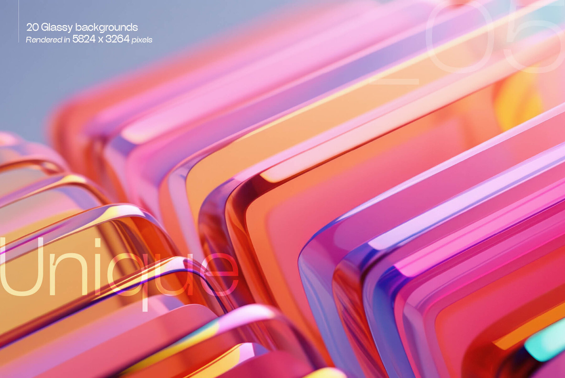 Glassy 3D Backgrounds Series V 1 6