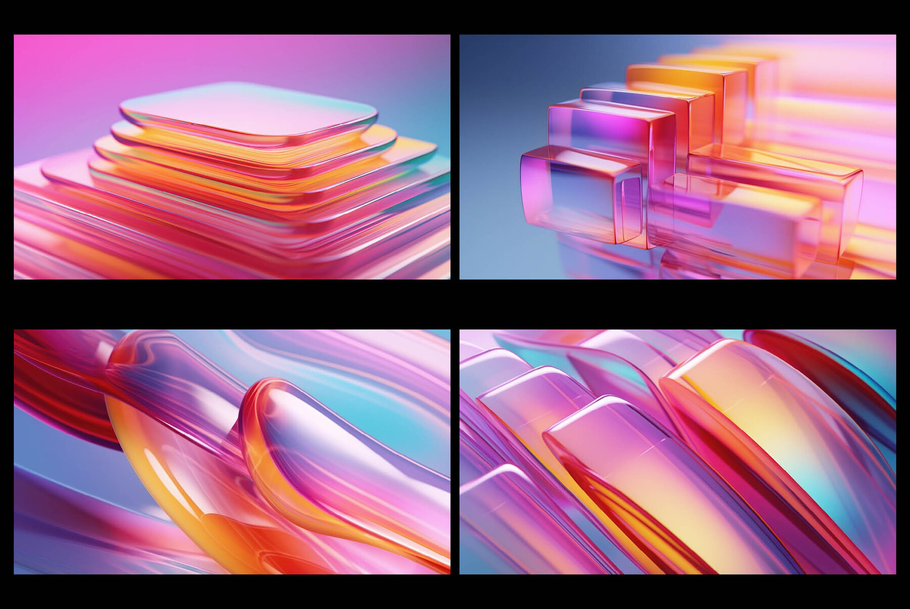Glassy 3D Backgrounds Series V 1 7