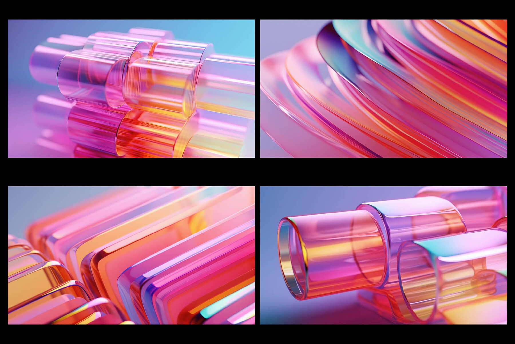 Glassy 3D Backgrounds Series V 1 8