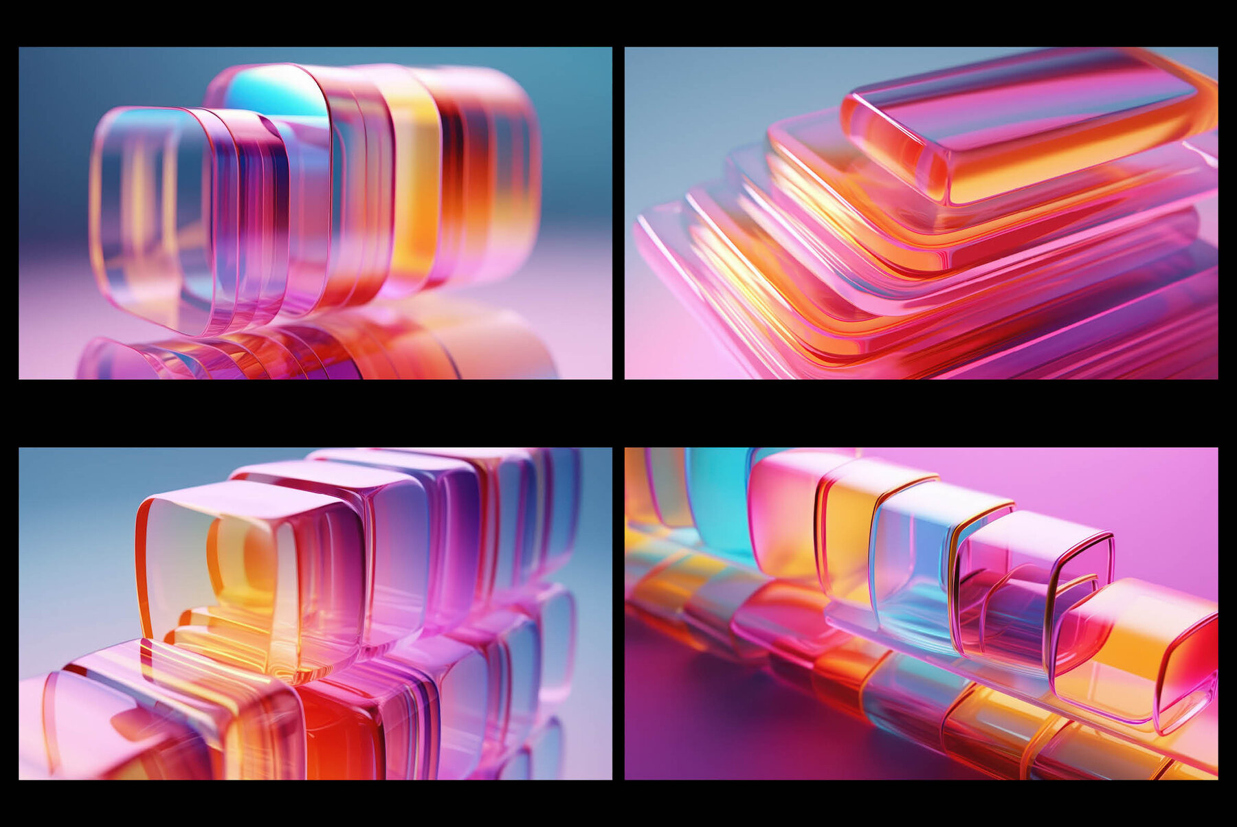 Glassy 3D Backgrounds Series V 1 10