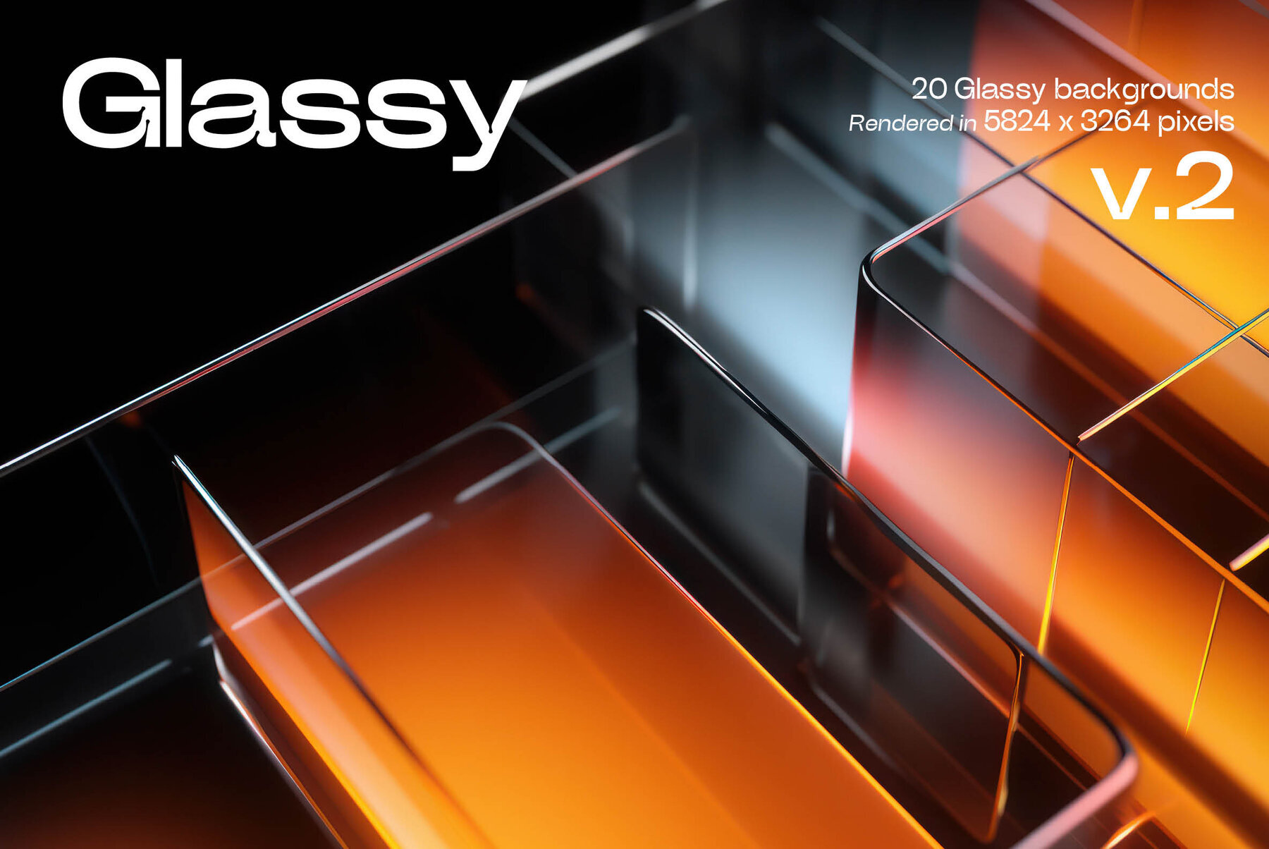 Glassy 3D Backgrounds Series V 2 1