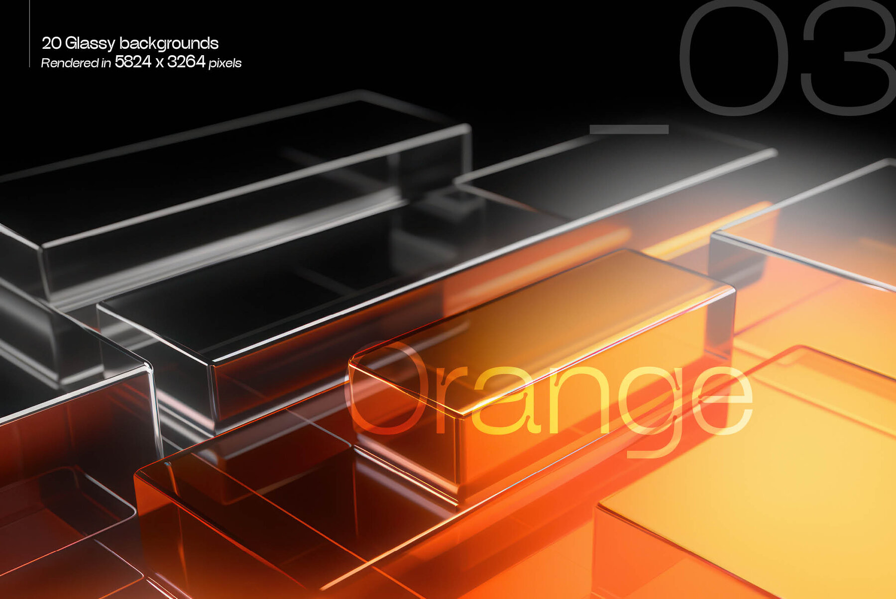 Glassy 3D Backgrounds Series V 2 4
