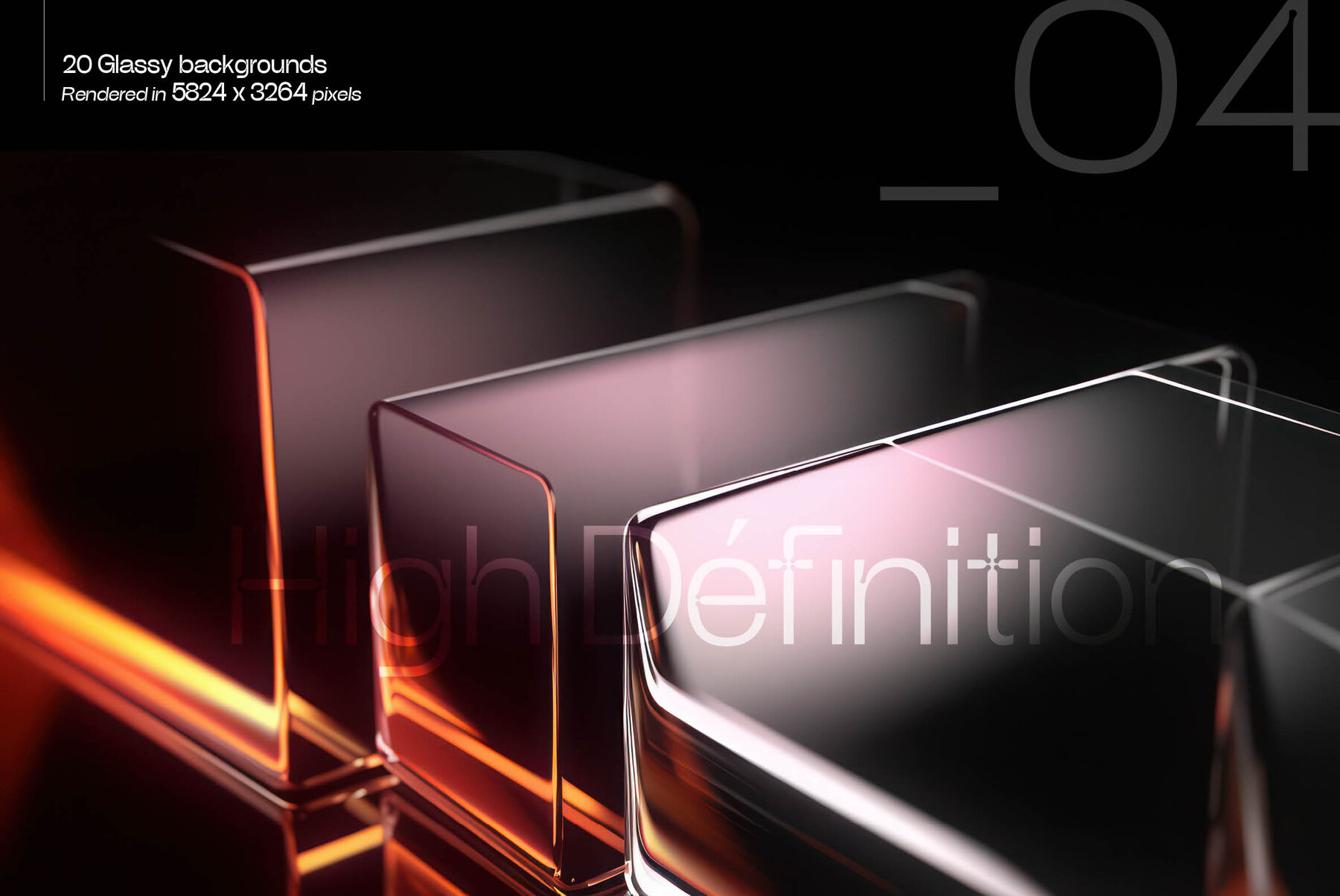 Glassy 3D Backgrounds Series V 2 5