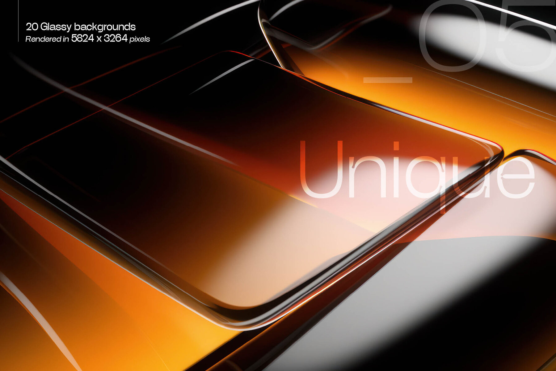 Glassy 3D Backgrounds Series V 2 6