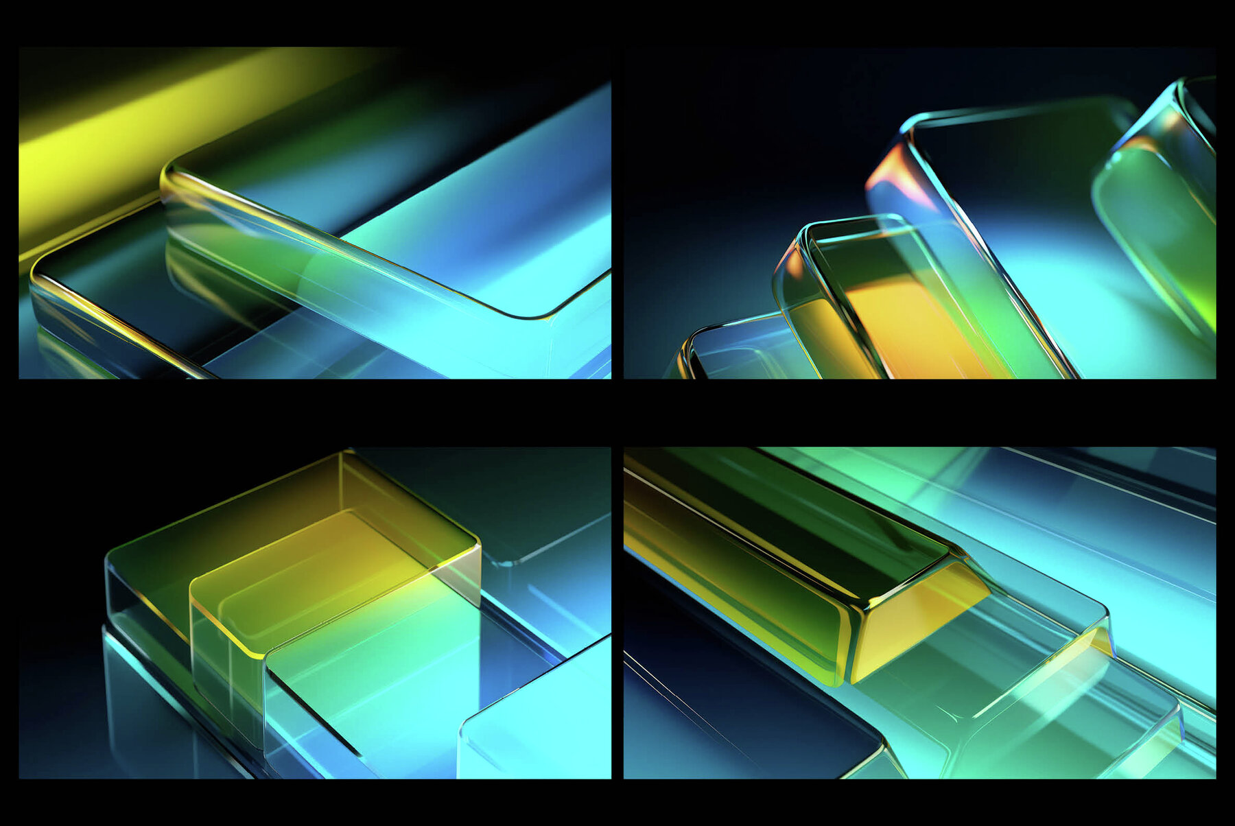Glassy 3D Backgrounds Series V 3 7