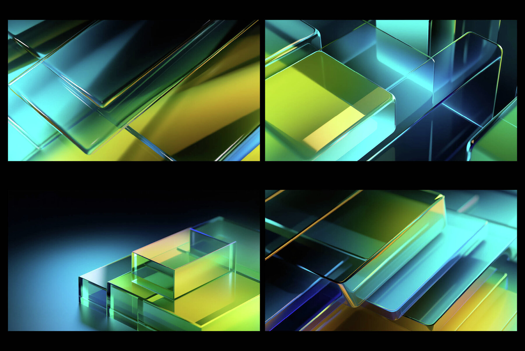 Glassy 3D Backgrounds Series V 3 8