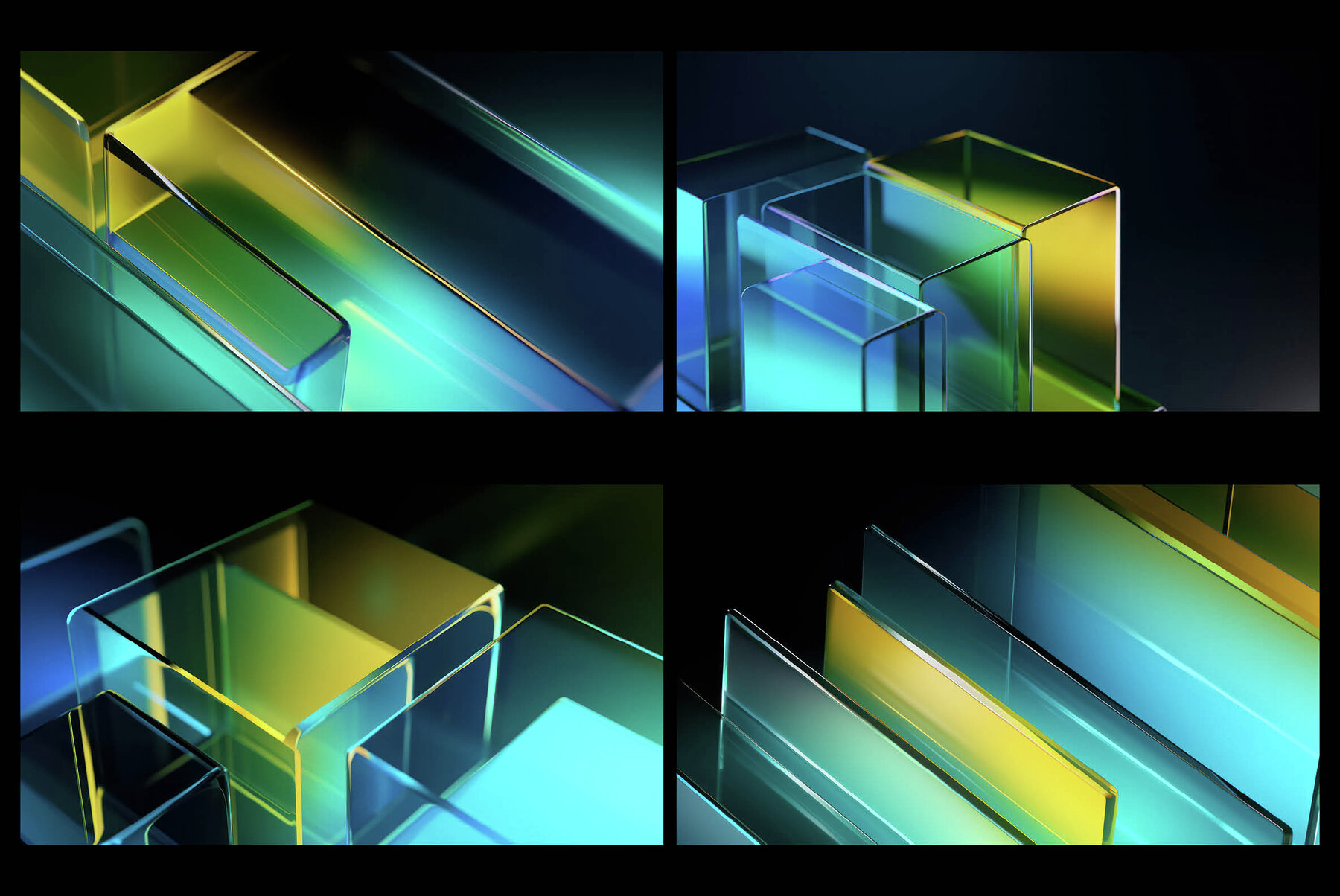 Glassy 3D Backgrounds Series V 3 9
