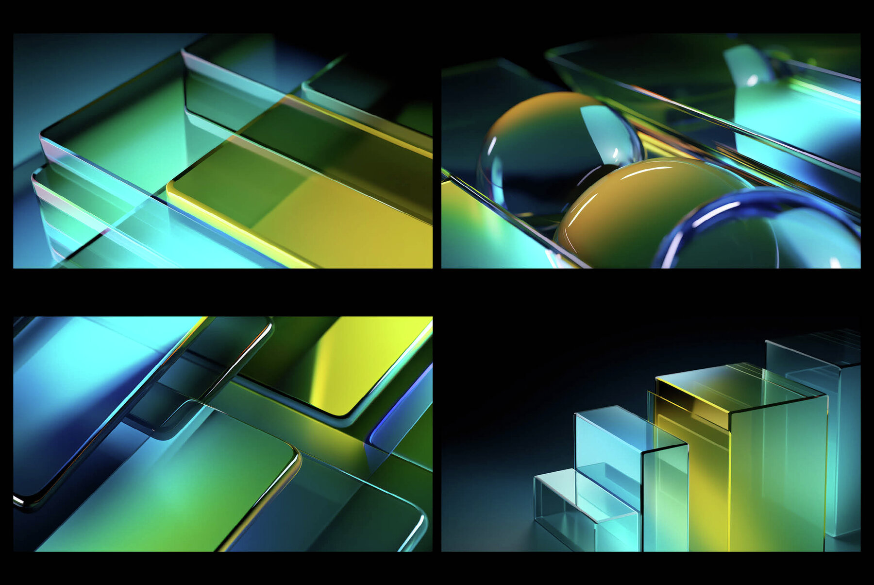 Glassy 3D Backgrounds Series V 3 11