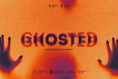Ghosted Distortion Text Effect