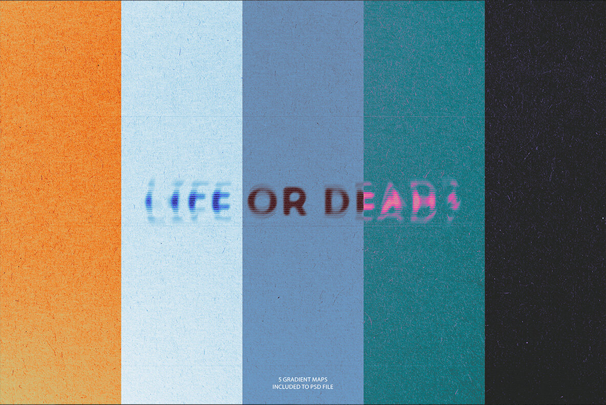 Ghosted Distortion Text Effect 2