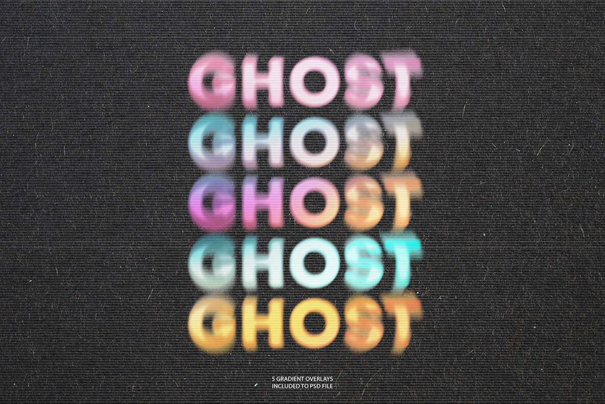 Ghosted Distortion Text Effect 3