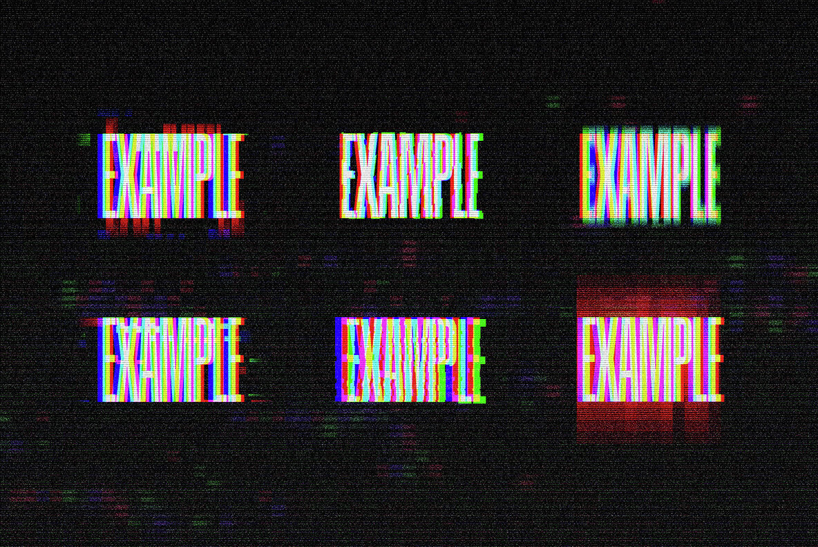 Classic Glitch Effects Collection 6