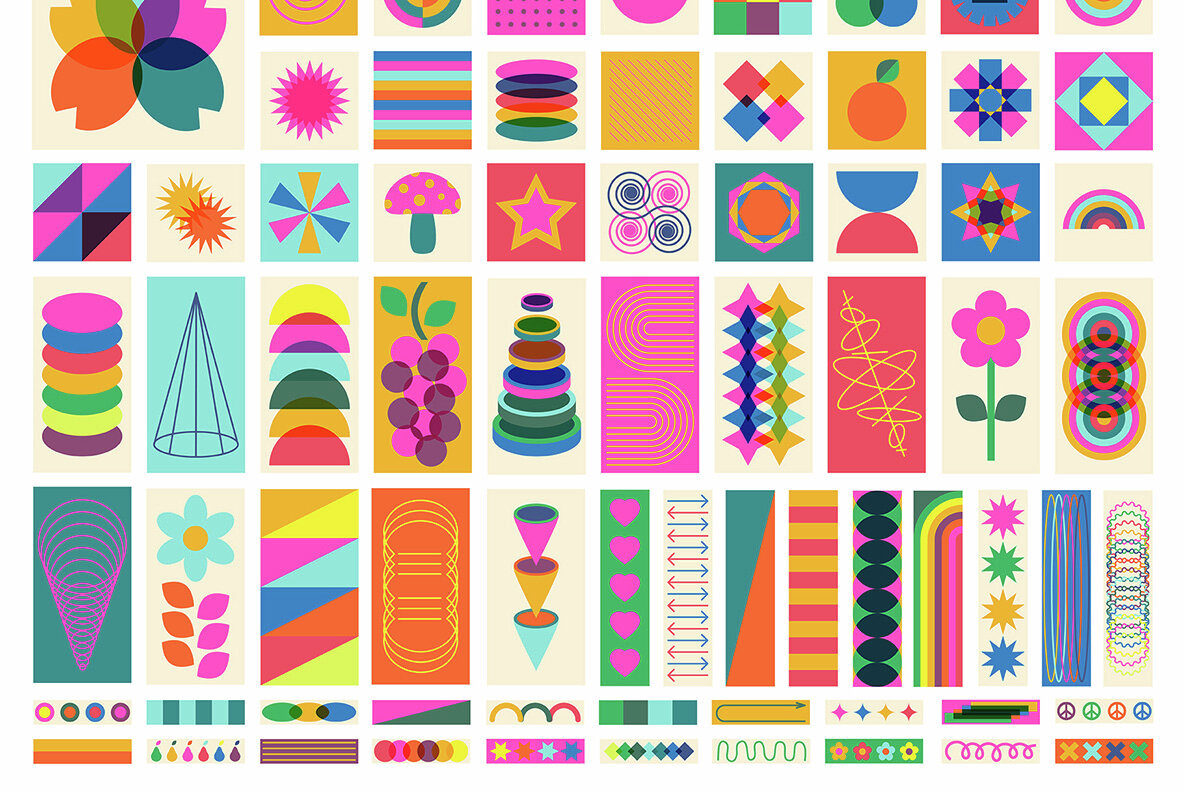 Retro Risograph Geometry Creator 8