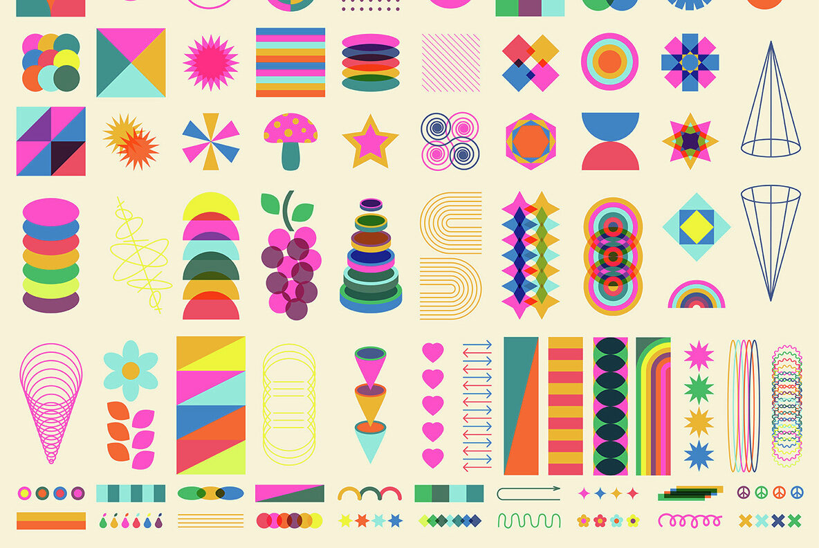 Retro Risograph Geometry Creator 10