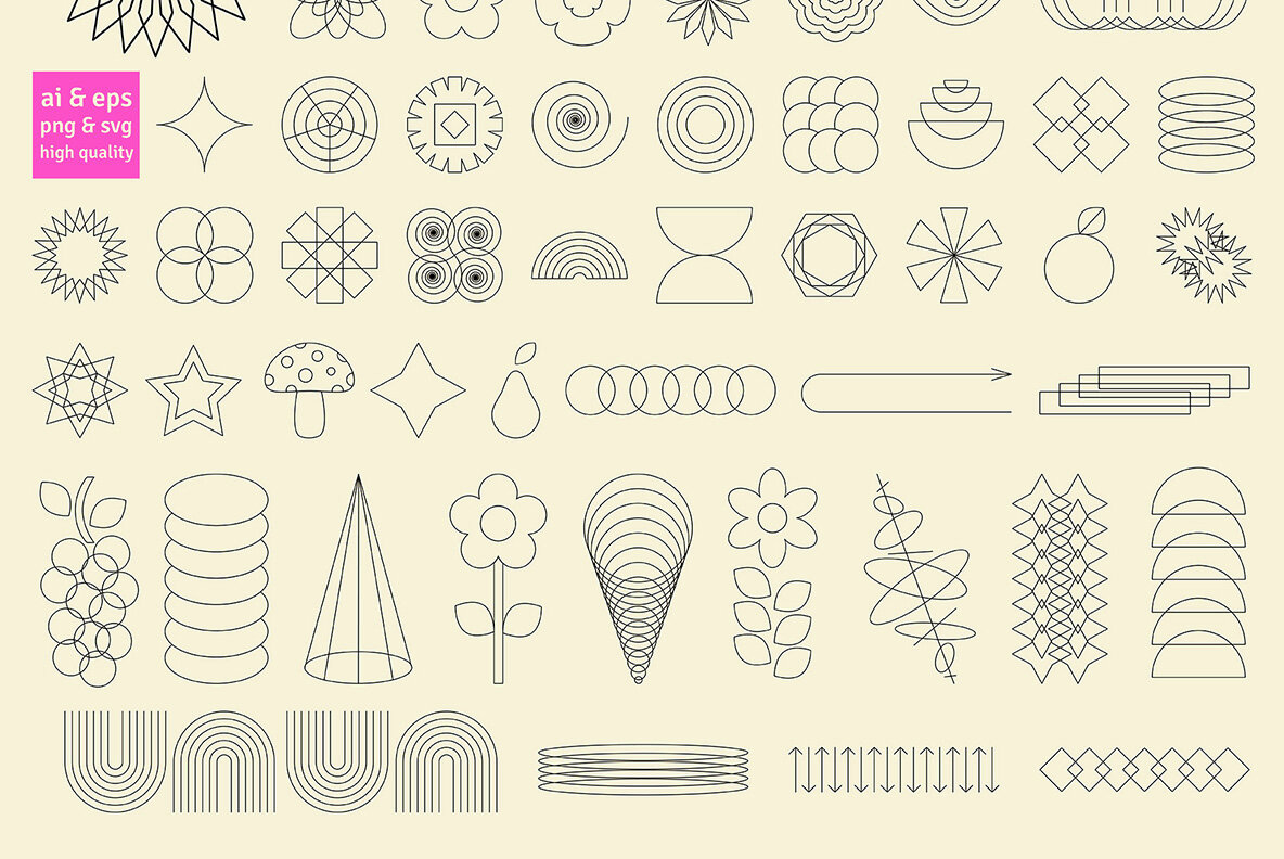 Retro Risograph Geometry Creator 12