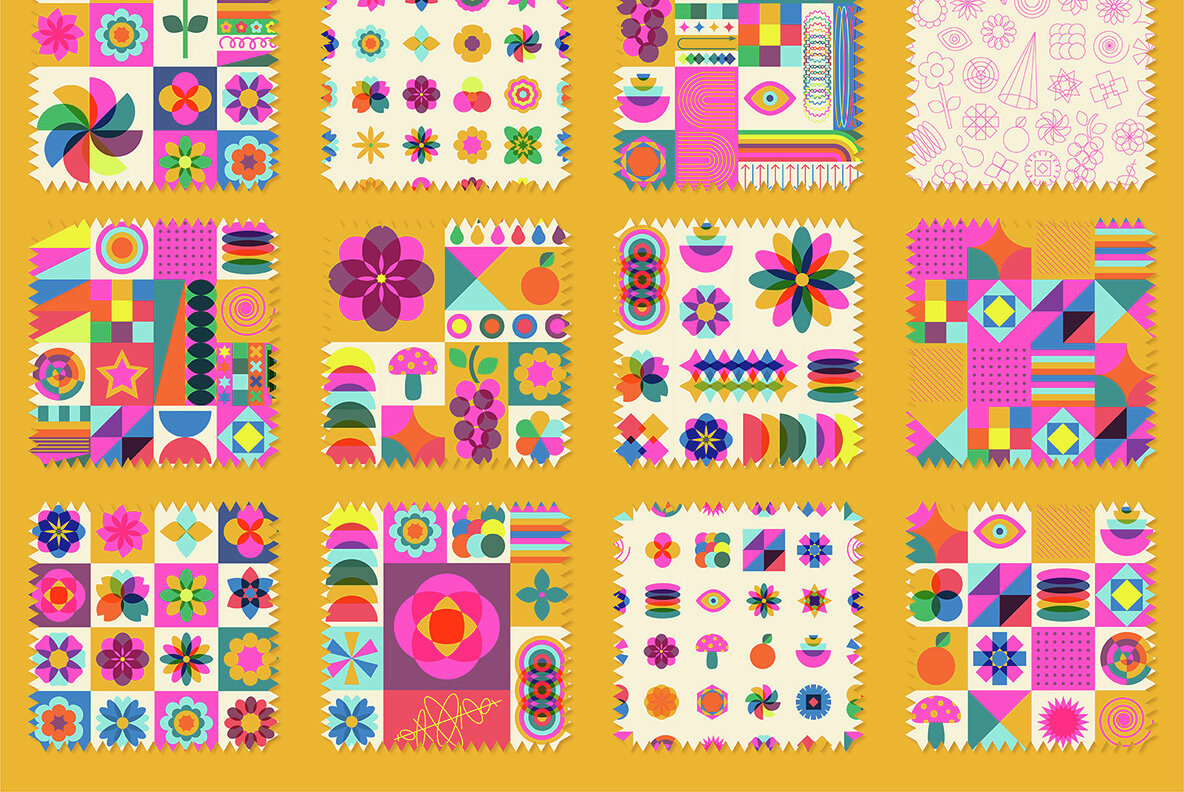 Retro Risograph Geometry Creator 14