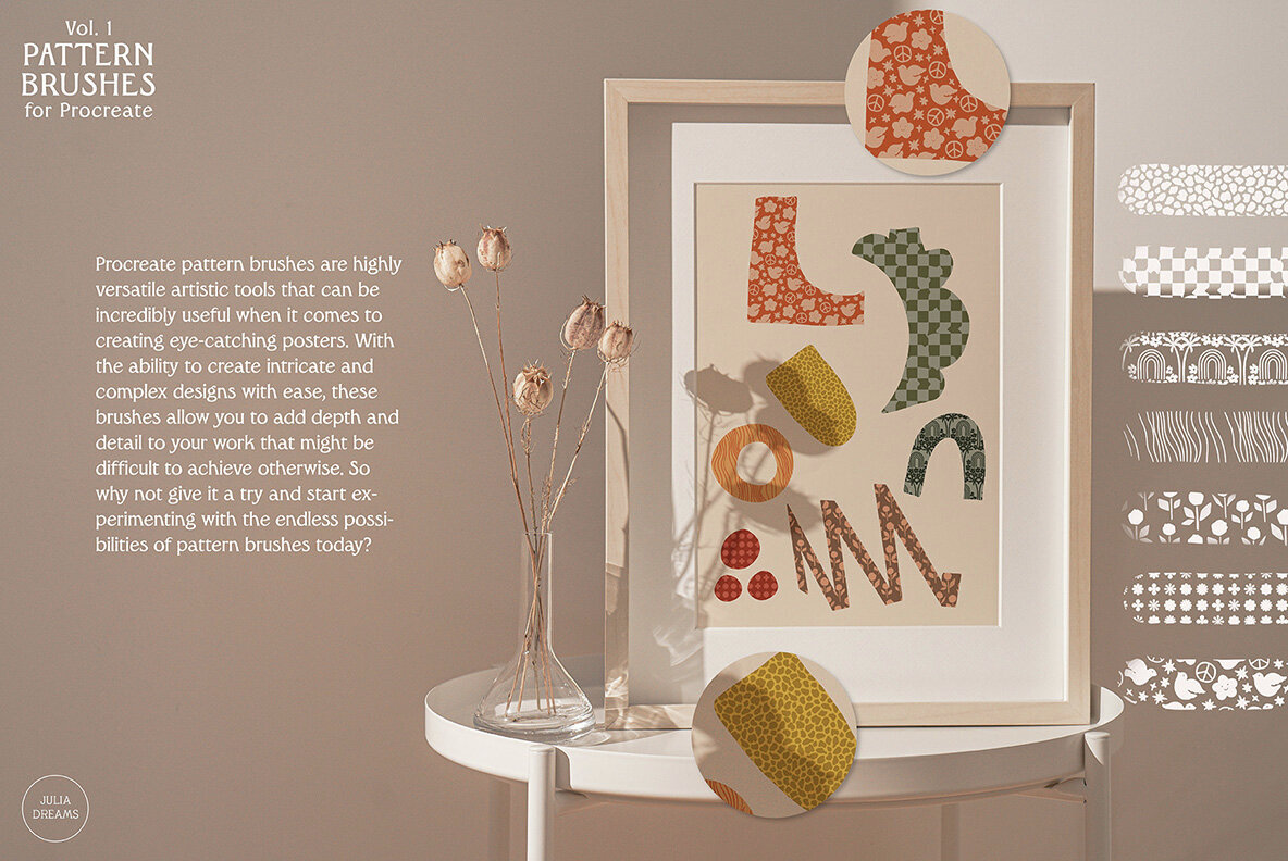 Pattern Brushes For Procreate Vol 1 2