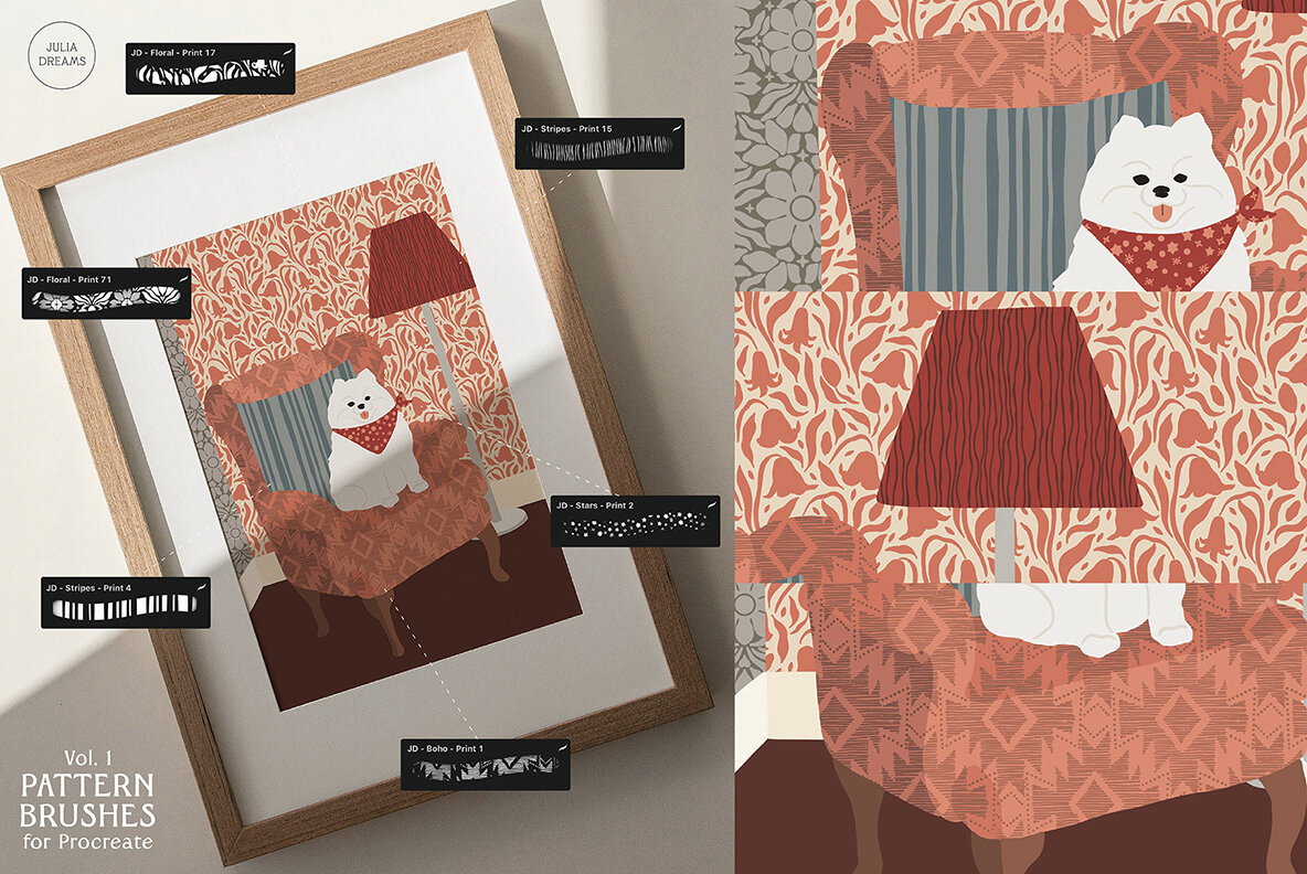 Pattern Brushes For Procreate Vol 1 5