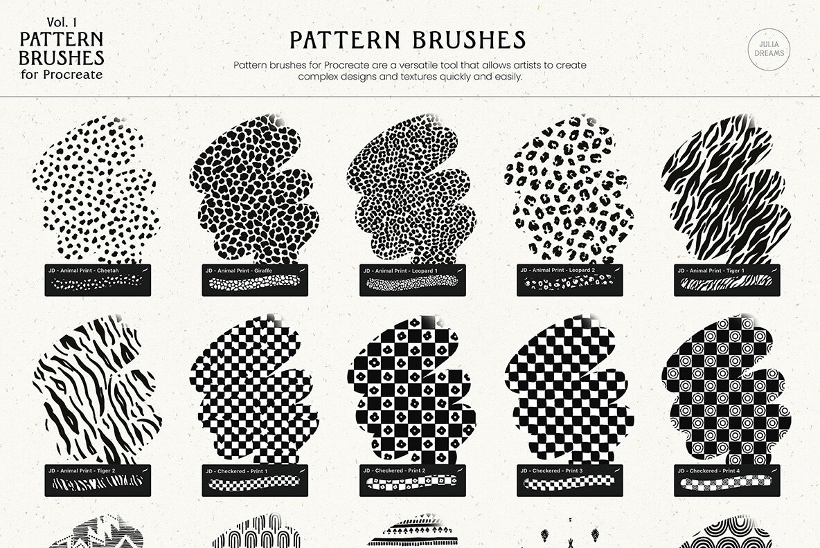 Pattern Brushes For Procreate Vol 1 6