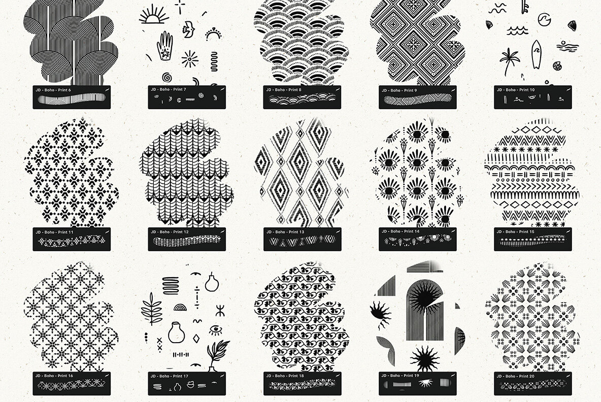 Pattern Brushes For Procreate Vol 1 7