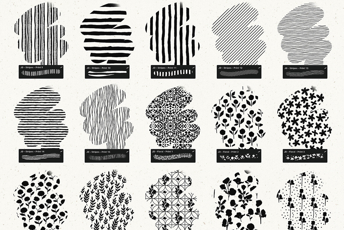 Pattern Brushes For Procreate Vol 1 10