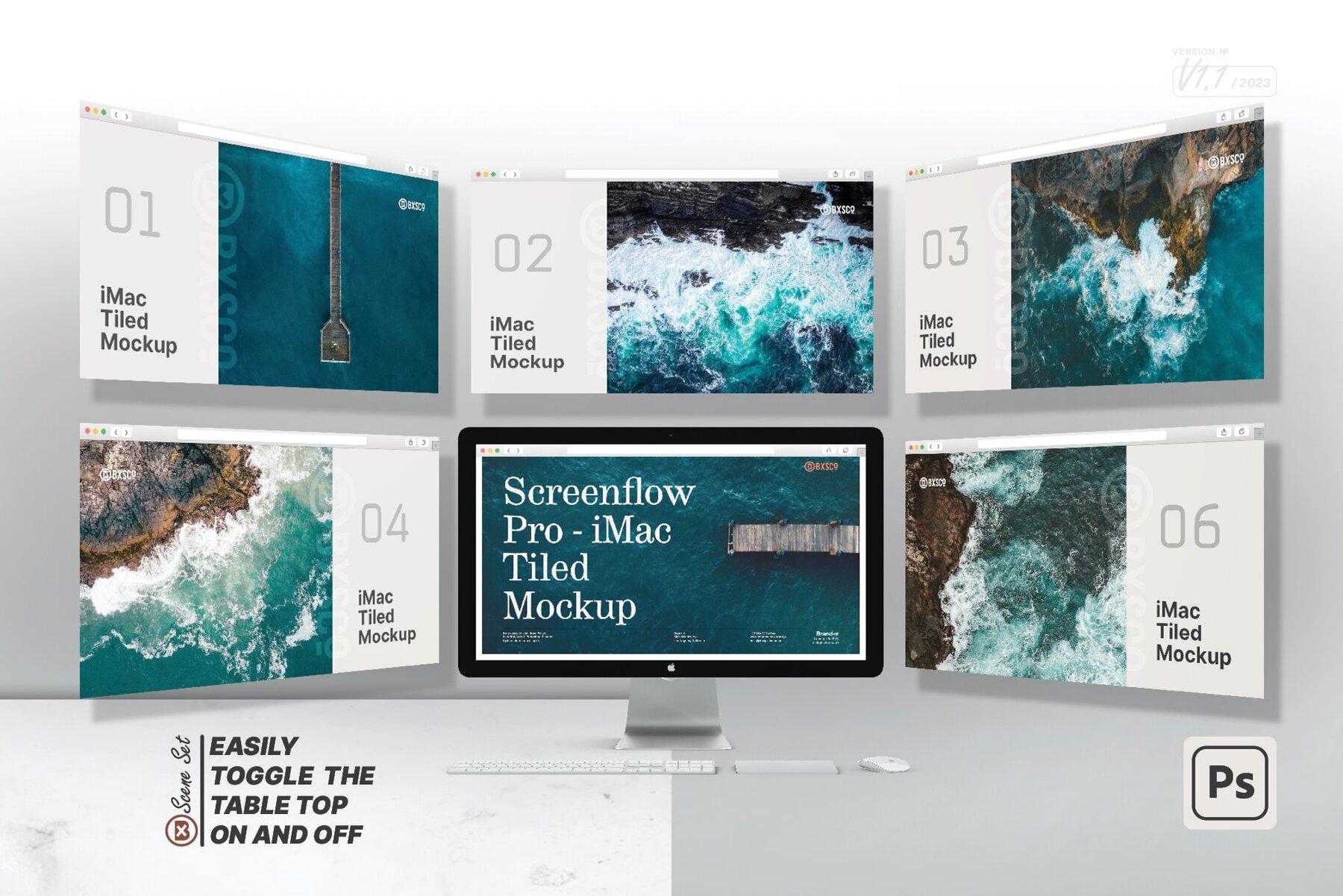 ScreenFlow Pro iMac Tiled Mockup 7