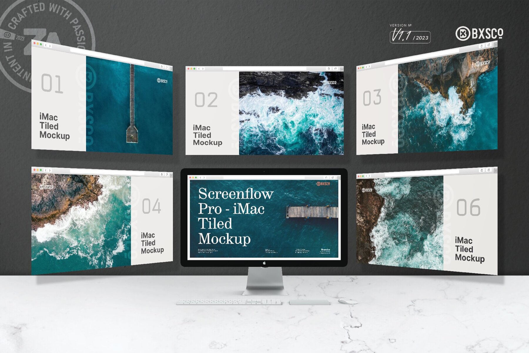 ScreenFlow Pro iMac Tiled Mockup 9
