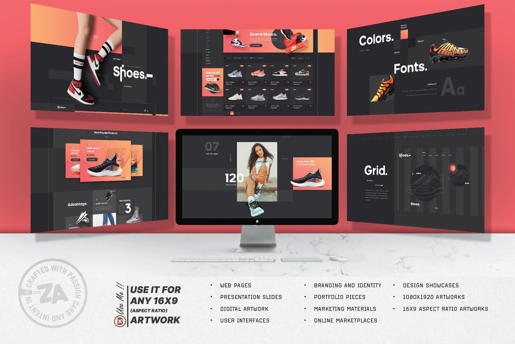 ScreenFlow Pro iMac Tiled Mockup 12