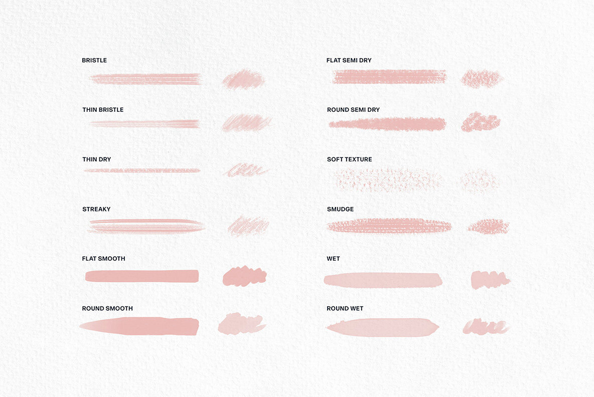 Photoshop Gouache Brushes Collection 2