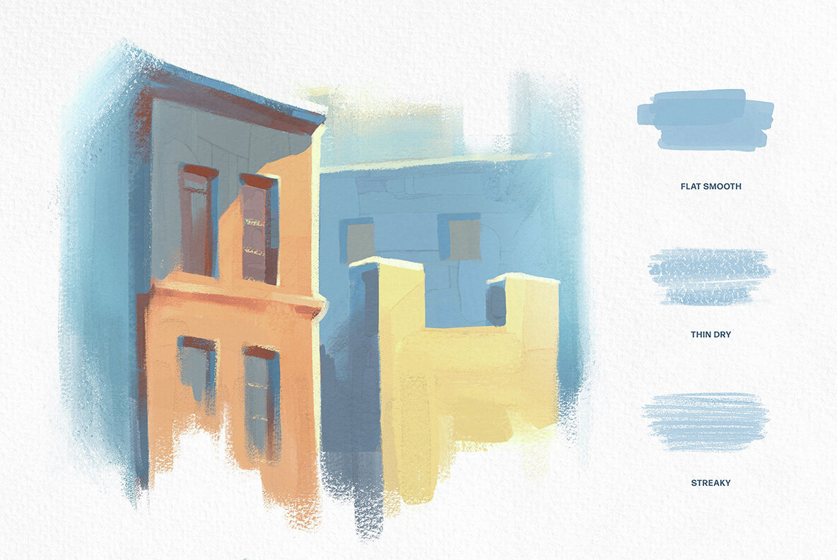 Photoshop Gouache Brushes Collection 6