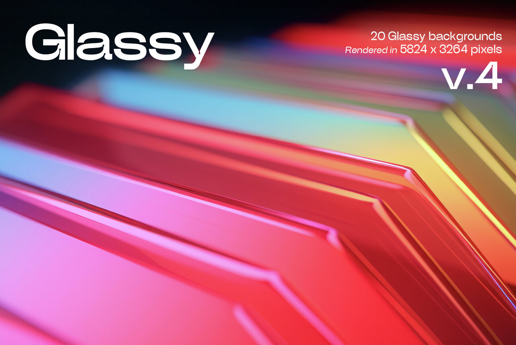 Glassy 3D Backgrounds Series V 4 1