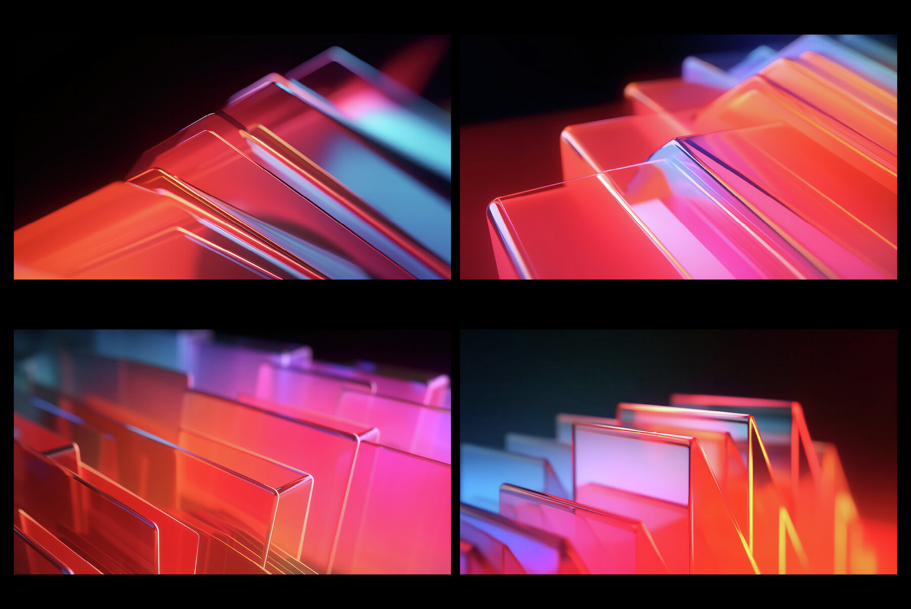 Glassy 3D Backgrounds Series V 4 7