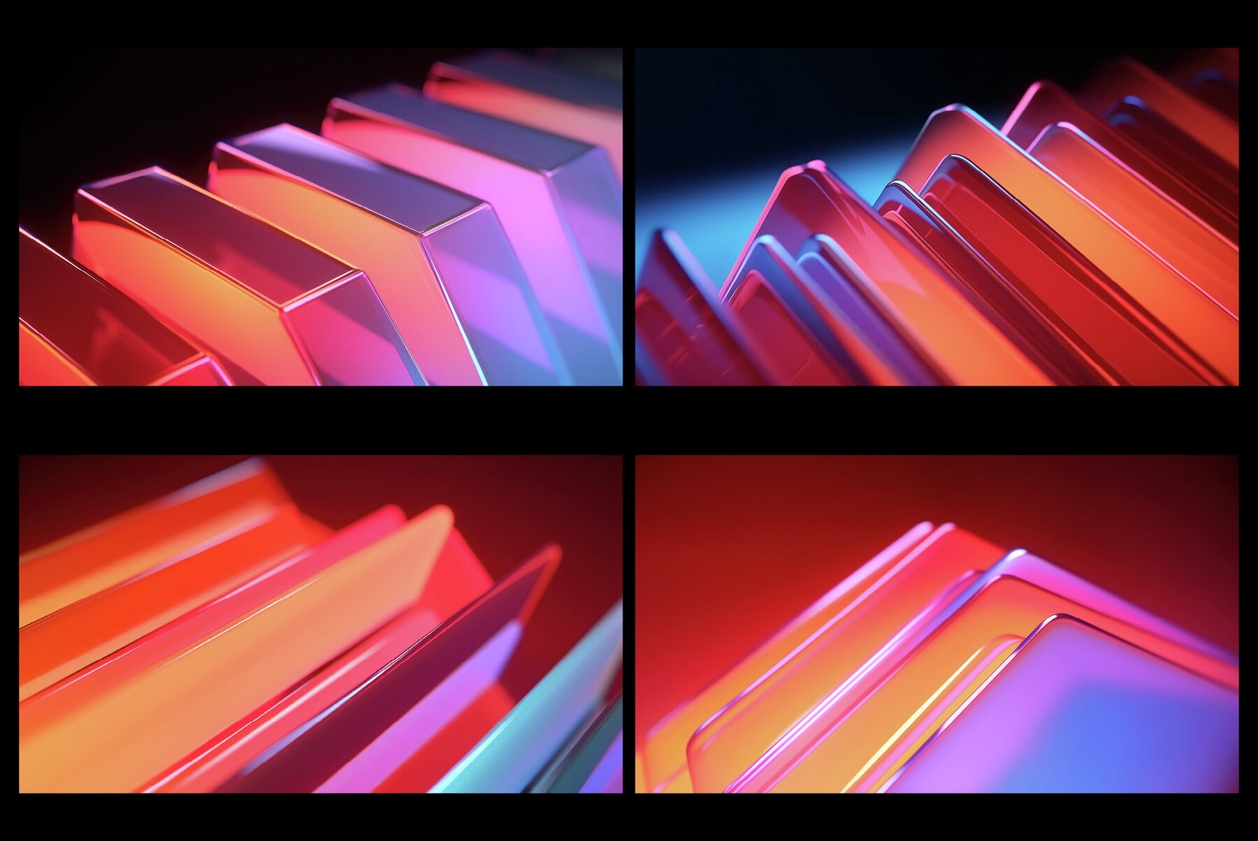 Glassy 3D Backgrounds Series V 4 8