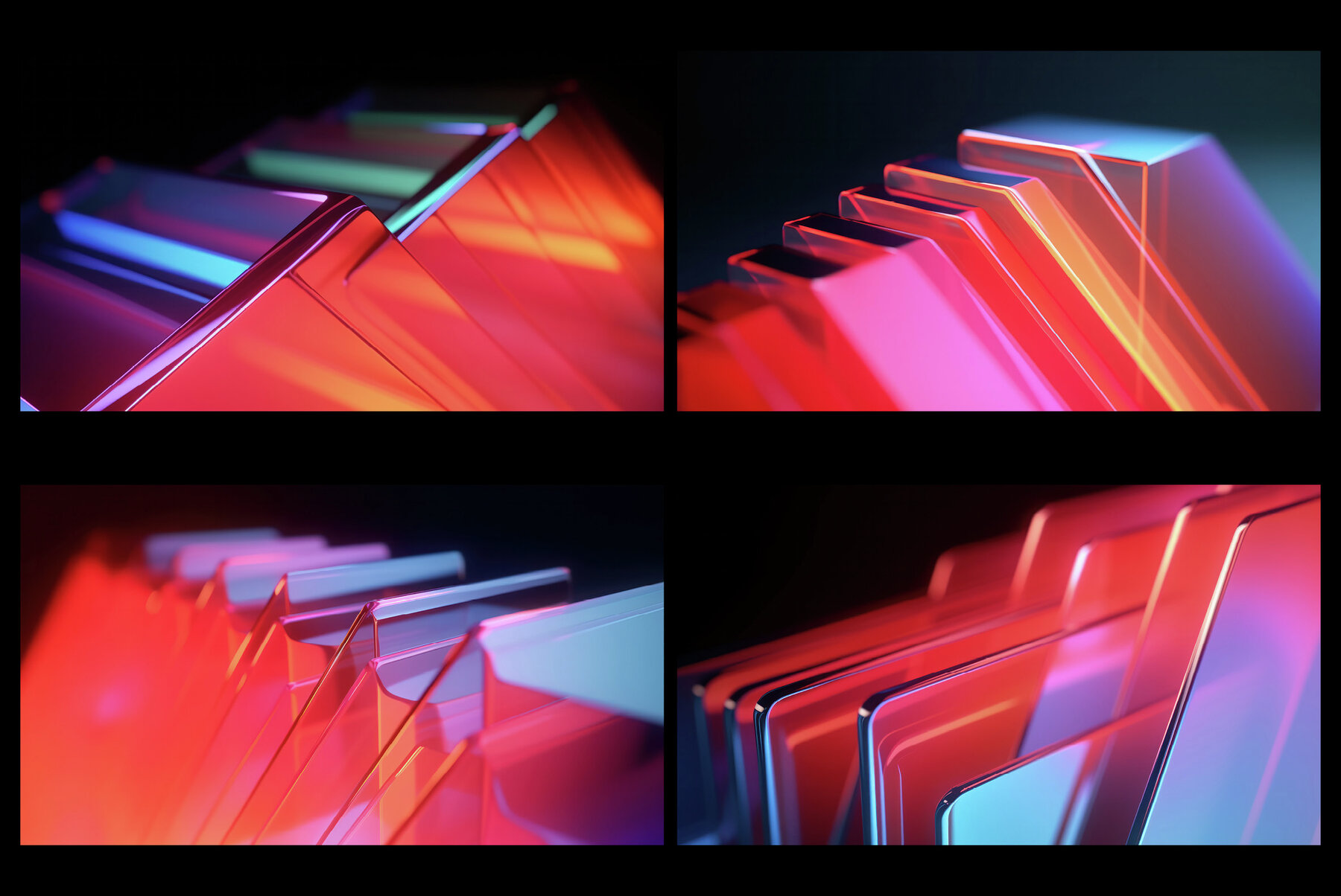 Glassy 3D Backgrounds Series V 4 9