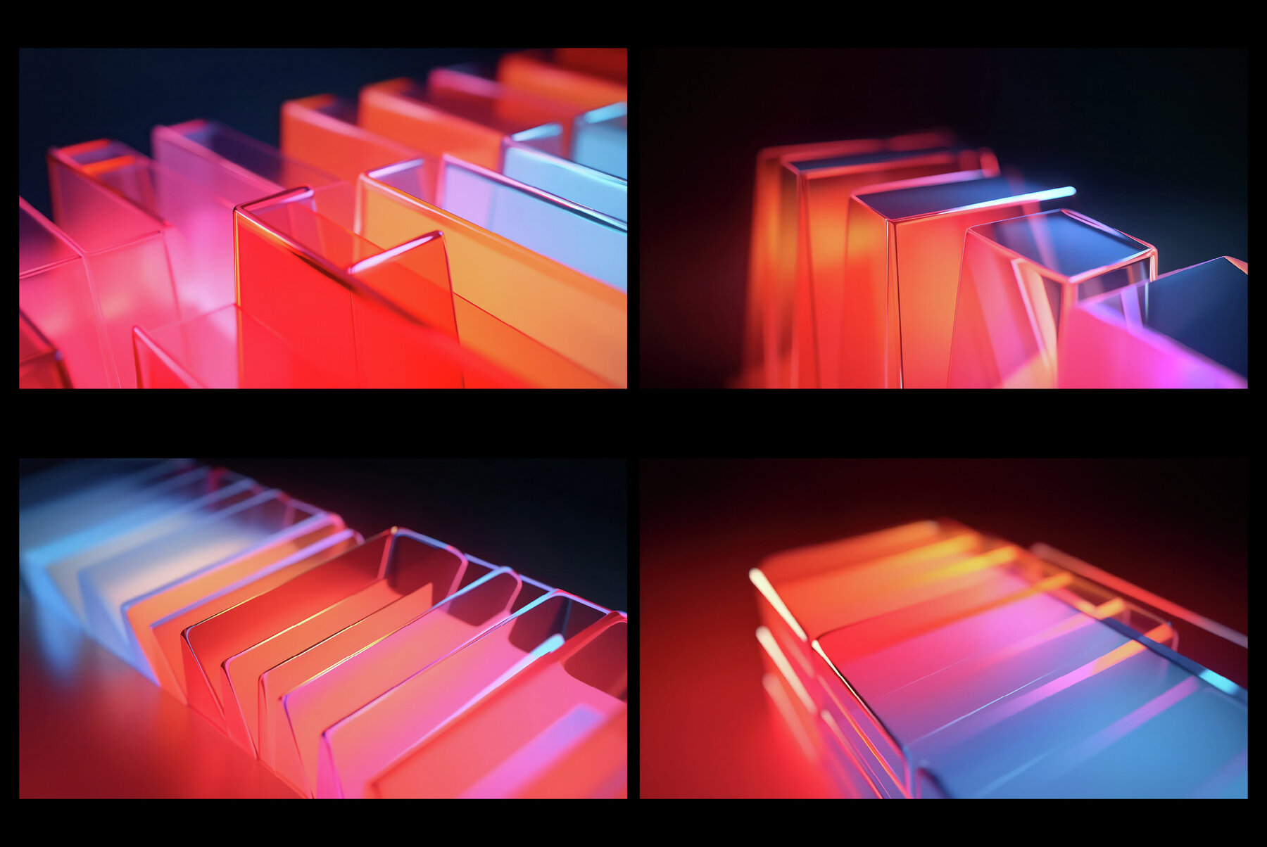 Glassy 3D Backgrounds Series V 4 10