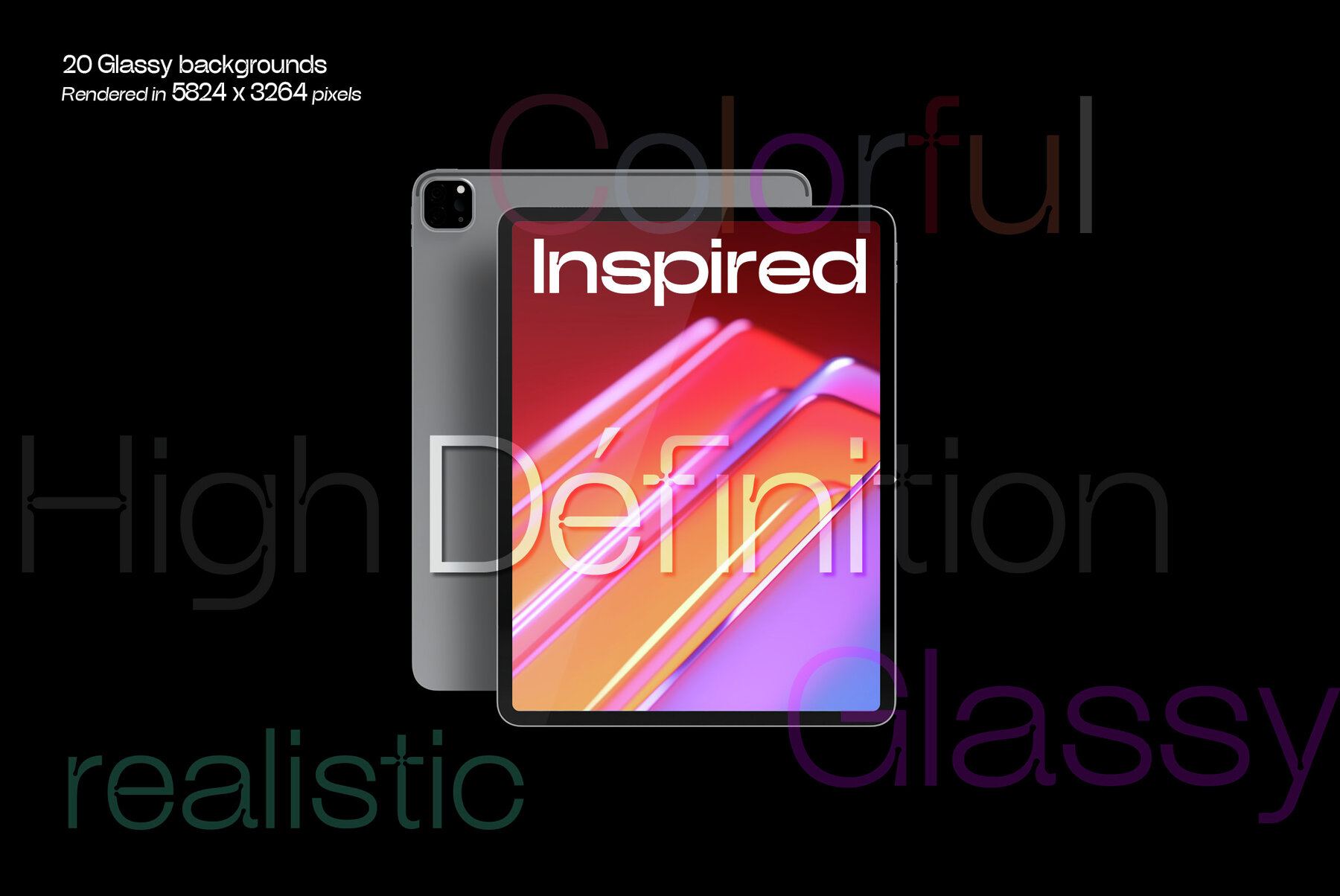 Glassy 3D Backgrounds Series V 4 12