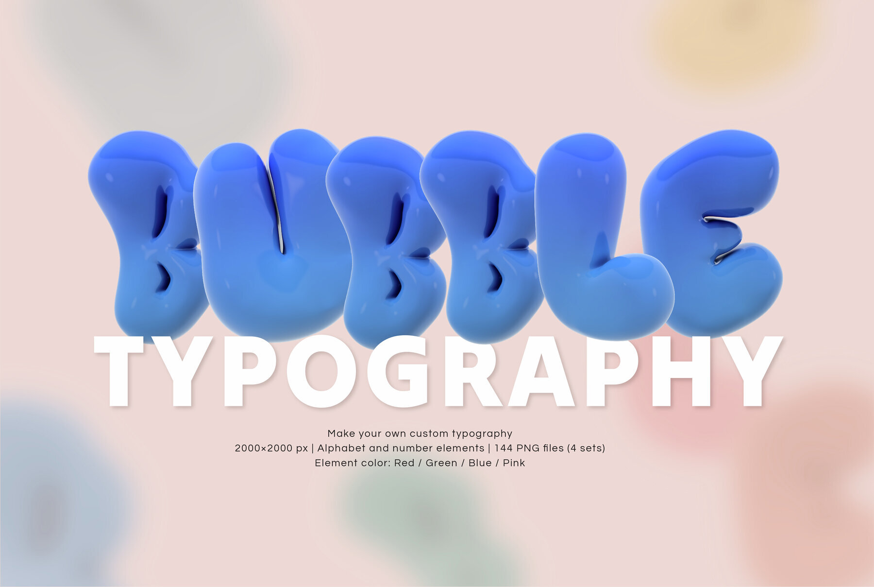 Bubble typography elements 1