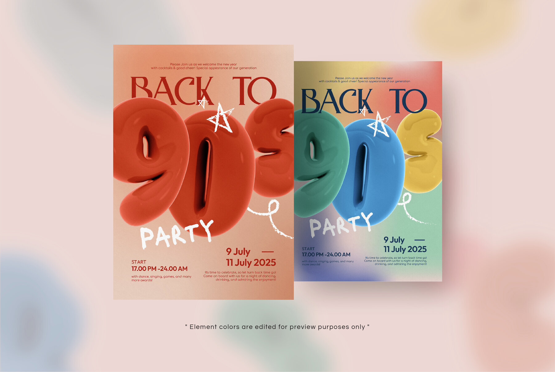 Bubble typography elements 2